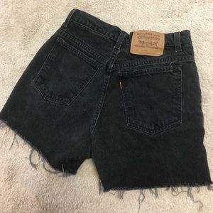 Vintage Levi’s orange tab denim shorts
